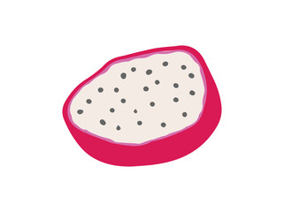 Fresh Dragon Fruit Pitaya Illustration
