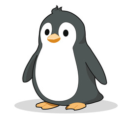 penguin on a white background