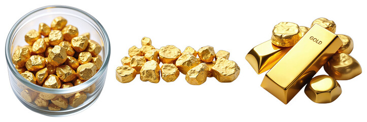 Golden Popcorn and Bullion Bars – Luxury Snack and Investment Concept for Financial and Culinary Blogs