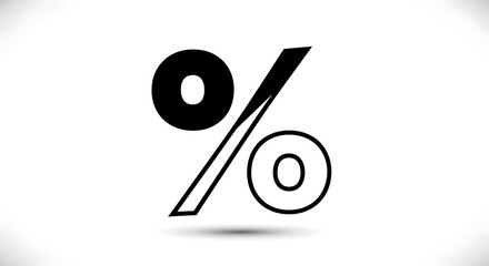 Percentage Symbol - A Visual Representation of Proportions and Ratios.
