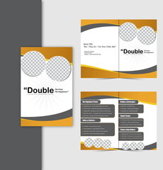 Restaurant Bifold Food Menu Design Template