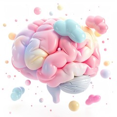 3D render icon  8K 3D Model illustrator  3D render clay style of a glowing lightbulb representing innovation, isolated on pure white background 8K