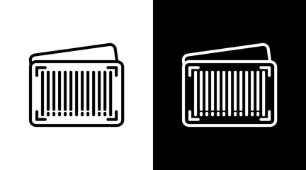 Barcode With Icon Set Design