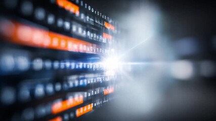 Digital Gateway: A vibrant image of a digital gateway opens a world of technology, with data streams weaving through the space - Powered by Adobe