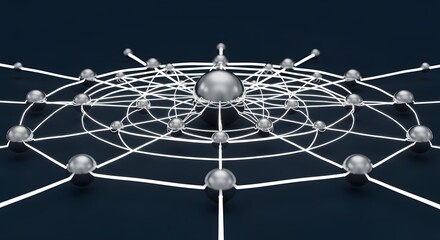 Network connection technology concept abstract illustration for data transfer and internet