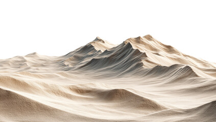 Beige desert mountains, digital art