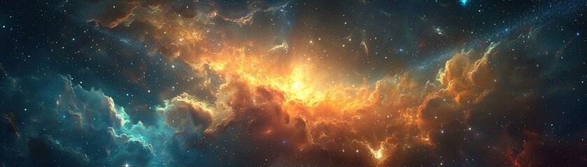 Bring the viewer on a visual journey through celestial realms in the sky with a captivating close-up shot Emphasize the mystical elements and ethereal atmosphere for a truly enchanting experience