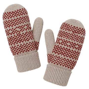 Hand Embrodery pair of red gloves