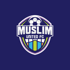 The logo collection for Muslim United FC features a modern and dynamic football club identity.