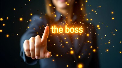 Empowering leader uses technology to enhance workplace productivity and inspire team collaboration