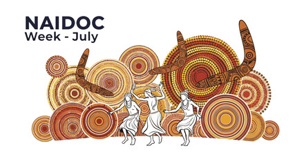 NAIDOC Week Celebration Indigenous Australian Culture Dance Art.