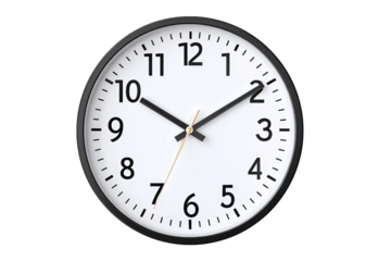 Modern Round Wall Clock with Minimalist Design Illustrating Time Passage. Ai Generated Images