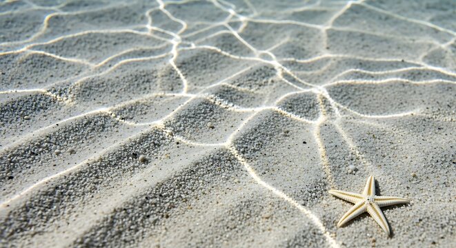Starfish Sand Beach Seashore Marine Life Texture Detail Tranquil Summer
