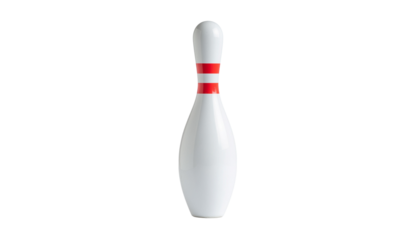 A 3D illustration of bowling pins isolated on a white background for sport and fun