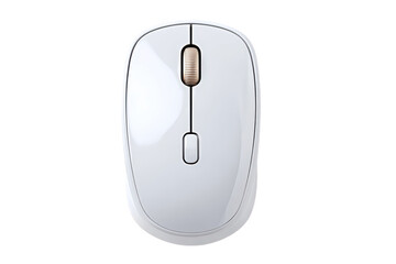 Simple Sleek White Computer Mouse Wireless Technology Office Equipment. Ai Generated Images