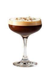 Espresso martini in a coupe glass