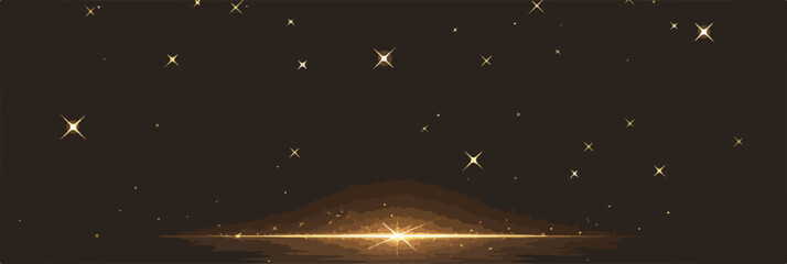 A sparkling golden vector background featuring shimmering light effects and glowing particles, ideal for elegant celebrations or luxurious designs.