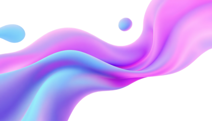 3d abstract fluid shapes, gradient color blobs, modern design elements