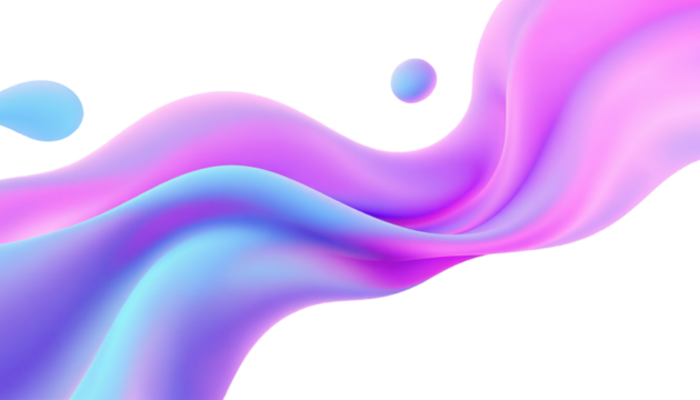 3d abstract fluid shapes, gradient color blobs, modern design elements - Powered by Adobe