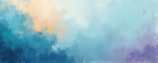 Obraz premium Gradient lo-fi illustration with grain spray texture. Cold shades blend across surface. Contemporary design element creates abstract art. Blurred backdrop features elegant style. Use for social media