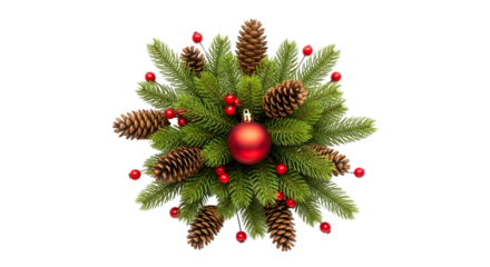 New year 2026 fireworks isolated on transparent background