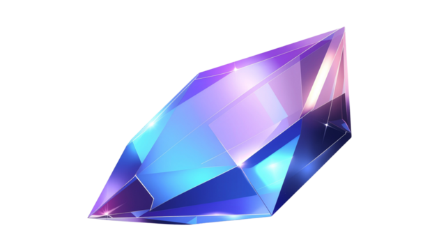 3D transparent triangle square composition, glasses geometric abstract pyramid crystal rectangle. Futuristic holographic plastic effect object, purple glossy different angle shape. Rainbow 3D square