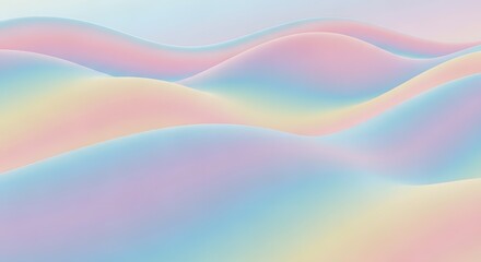 Pastel gradient smooth waves abstract background soft color design