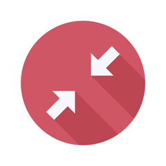 Flat Design Minimize Icon