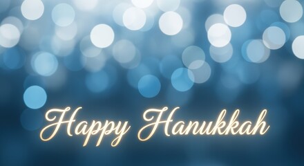 Wish friends and family a Happy Hanukkah with this warm, glowing, festive background for cards, social media posts, or holiday promotions