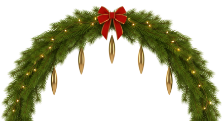 New year 2026 with santa claus and reindeer isolated on transparent background