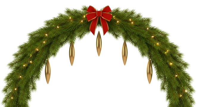 New year 2026 with santa claus and reindeer isolated on transparent background