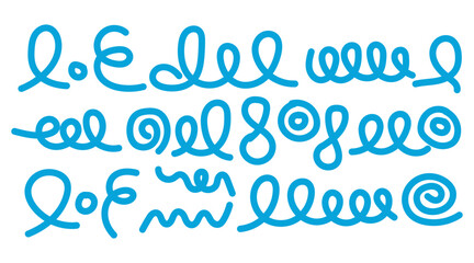 Trendy Abstract Line Art with Irregular Shapes Background Squiggle abstract line and shapes