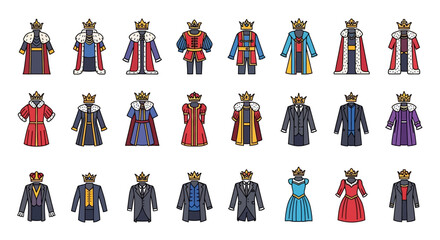 Royal Robes Collection Diverse Designs and Colors.