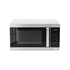 Fototapeta premium Modern microwave oven ready to use in a contemporary kitchen