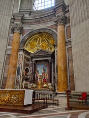 particolare nella basilica di San Pietro a Roma