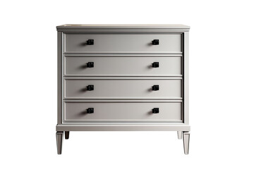 Light gray chest of drawers, five drawers