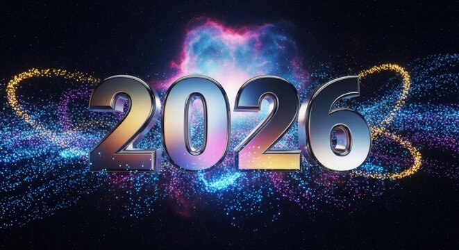 Golden 2020 numbers splash with liquid gold against a stark black background