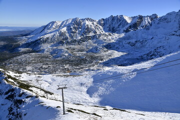 Tatry, Dolina Gąsienicowa, zima, śnieg, Tatrzański Park Narodowy, Małopolska, Polska, Europa