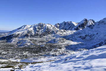 Tatry, Dolina Gąsienicowa, zima, śnieg, Tatrzański Park Narodowy, Małopolska, Polska, Europa