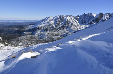 Tatry, Dolina Gąsienicowa, zima, śnieg, Tatrzański Park Narodowy, Małopolska, Polska, Europa