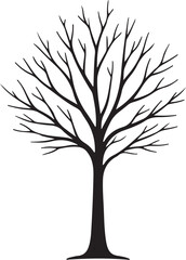 Obraz premium Black Tree Silhouette Bundle