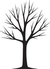 Obraz premium Black Tree Silhouette Bundle