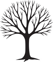 Obraz premium Black Tree Silhouette Bundle