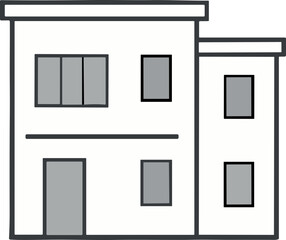 Various types of houses