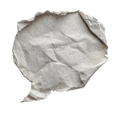  Grey Crumpled Paper with Irregular Torn Edges Texture