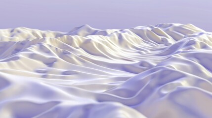 Obraz premium Abstract White Mountain Landscape with Smooth Textured Surfaces in Soft Lighting
