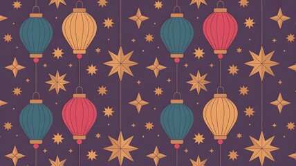 seamless pattern with christmas balls