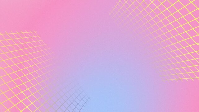 Futuristic modern abstract trendy pastel grid wave abstract liquid gradient color animation background with grainy noise texture