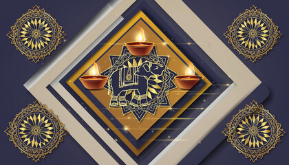 Vintage soviet military emblem and gold shield coat of arms on the wall