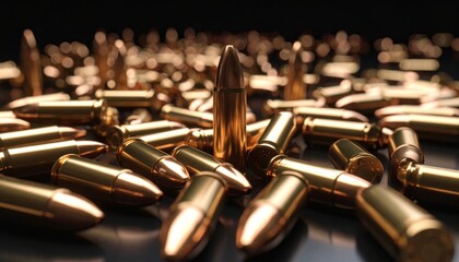 Scattered Bullet Casings on Floor in Studio Lighting with High Fidelity V2 3x Detail